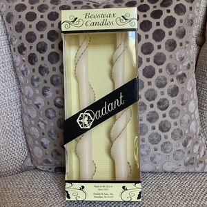 Beautiful beeswax tapers